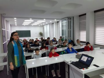 With the second grade pupils of the primary school “Vlado Tasevski”, Skopje (19.12.2019)