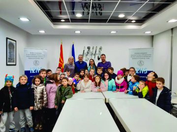 With the second grade pupils of the primary school “Vlado Tasevski”, Skopje (19.12.2019)