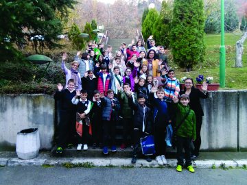 With the fourth grade pupils from the primary school “Gjorgjija Puleski”, Skopje (12.11.2018).