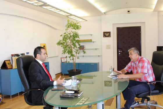 Working meeting with the Minister of transport and communications, Mr. Blagoja Bochvarski