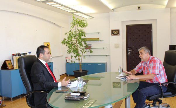 Working meeting with the Minister of transport and communications, Mr. Blagoja Bochvarski